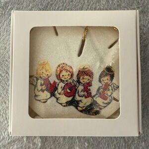 NOEL‎ Angels Glitter Sand Dollar Ornament – Handmade Coastal Christmas Decor